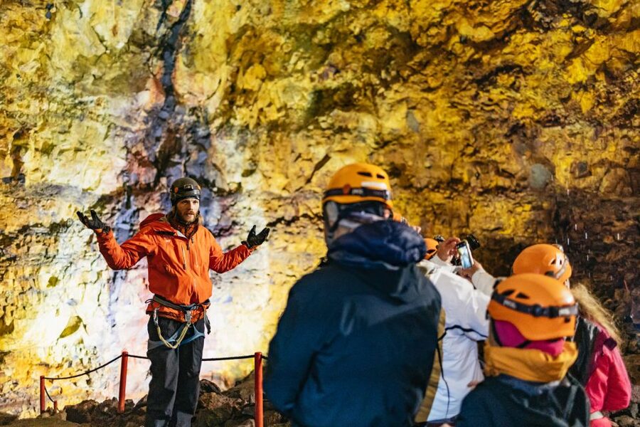 Reykjavik: Thrihnukagigur Volcano Guided Hiking Day Trip - Safety gear and the base camp