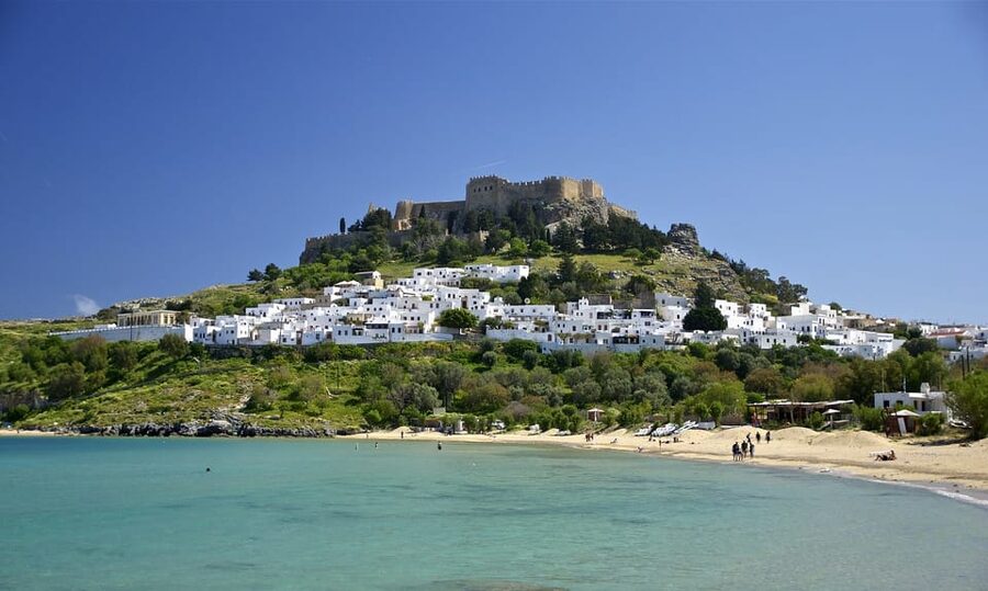Rhodes: Lindos Cruise with 2 Swim Stops - Tsambika Beach and the final swim
