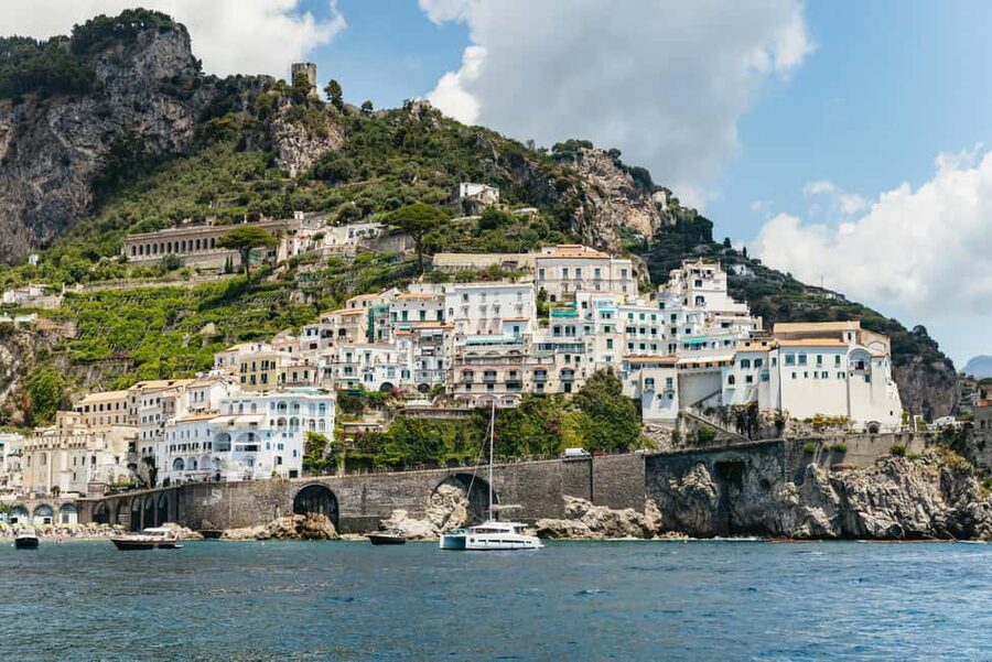 Rome: Amalfi Coast & Positano Day Trip with Coastal Cruise - Amalfi: a second town reached from the sea