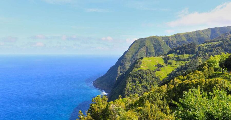 São Miguel: Nordeste, Cliffs & Waterfall Day Trip with Lunch - Guides, van travel, and the feel of the day