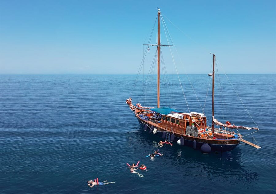 Skiathos: Wooden Sailboat Full- or Half-Day Trip with Meal - Key points before you book