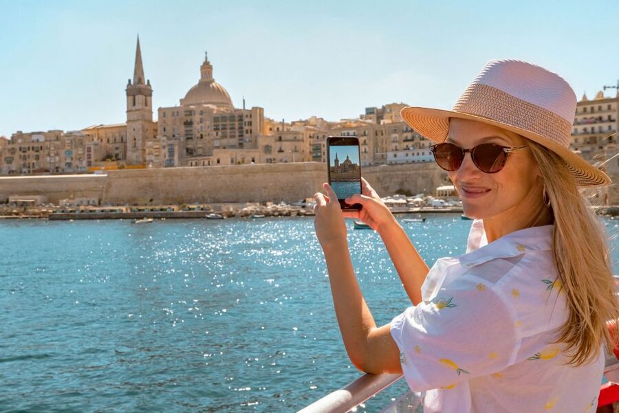 Sliema or St. Paul's Bay: Best of Gozo and Comino Day Trip - Arriving at Mġarr Harbour and riding to Victoria