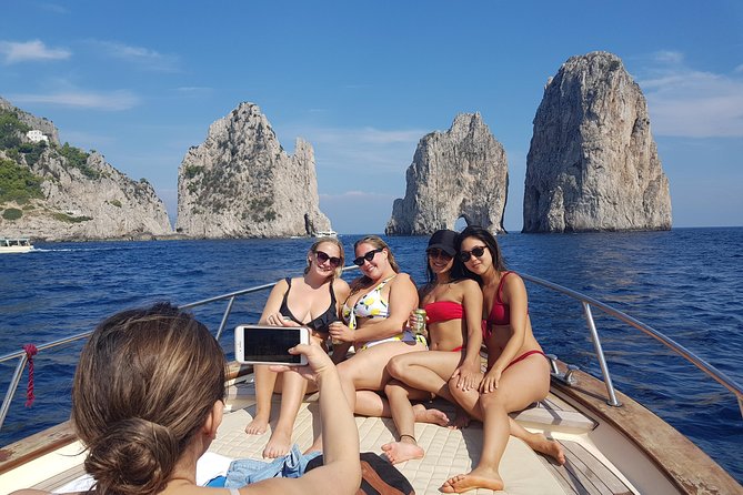 Small Group Boat Day Excursion to Capri Island from Amalfi - Marina Piccola for swimming and snorkeling