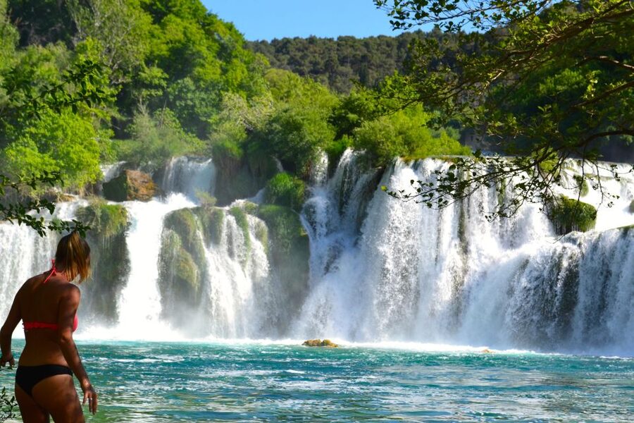 Split: Krka Waterfalls Guided Day Trip with Swim & Boat Tour - Is $411 good value for two people?