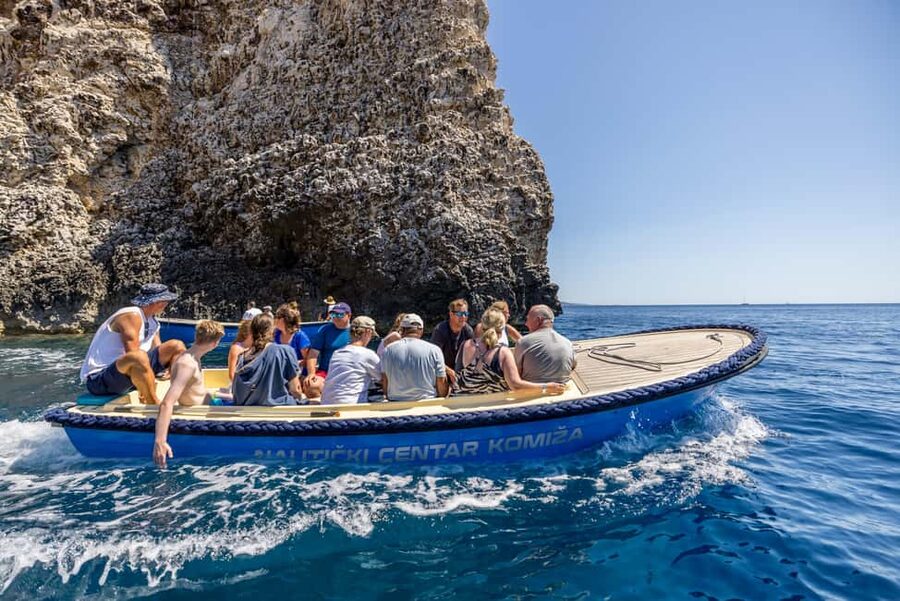 Split or Trogir: Blue Cave, Vis, and Hvar Speedboat Day Trip - Budikovac is the practical swimming break