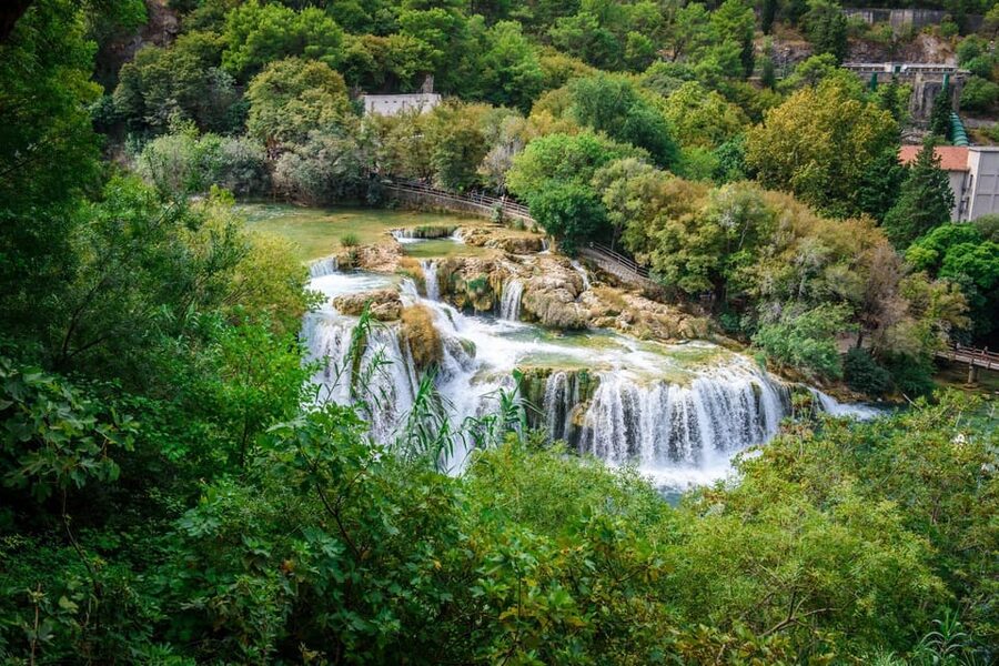 Split/Trogir: Krka National Park Day Trip & Boat to Skradin - The boat through the Krka river canyon