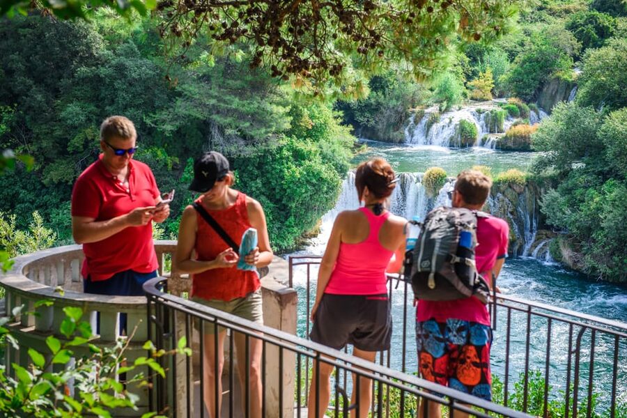 Split/Trogir: Krka National Park Day Trip & Boat to Skradin - Walking through Krka National Park