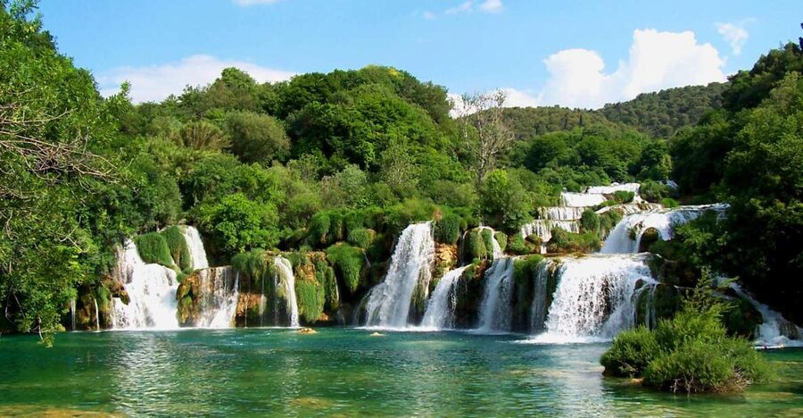 Split/Trogir: Krka National Park Day Trip with Wine Tasting - A 30-minute boat ride through the Krka canyon