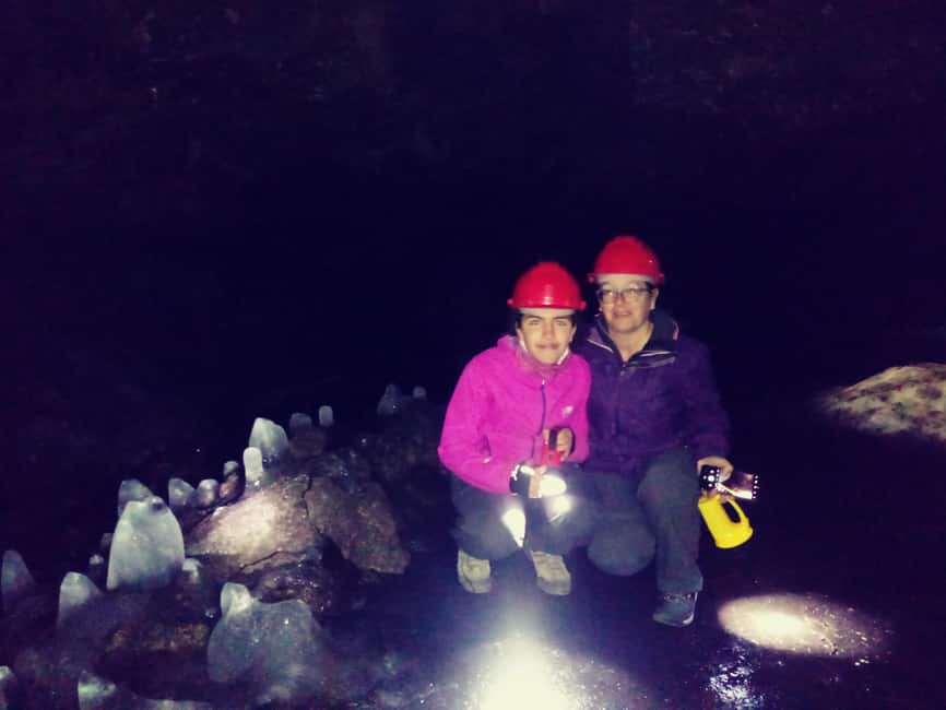 Taormina: Mount Etna and Alcantara Gorge Day Trip - Entering a lava cave with a helmet and torch