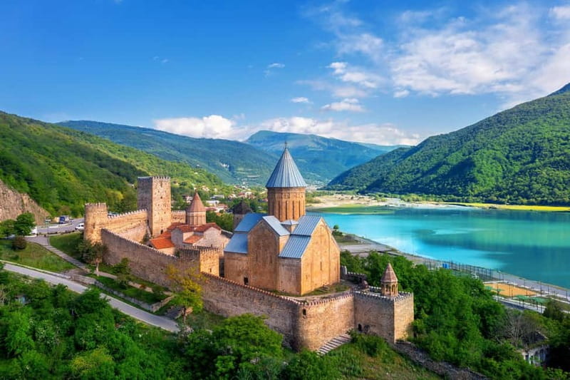 Tbilisi: Day Trip to Kazbegi, Gudauri, Gergeti, and Ananuri - Ananuri Fortress, churches, and feudal power