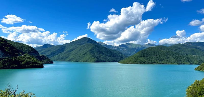 Tbilisi: Gudauri and Kazbegi Day Trip Including 4WD - Zhinvali Reservoir: the first wide mountain view