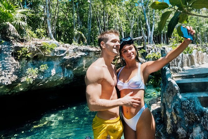 Tulum Day Trip Mayan Ruins and Cenote Swim - A refreshing hour at Cenote Puerta Maya