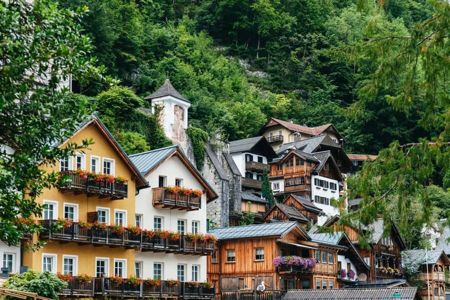 Vienna: Hallstatt Day Trip with Boat Ride Option - Schloss Ort and its wooden wedding bridge