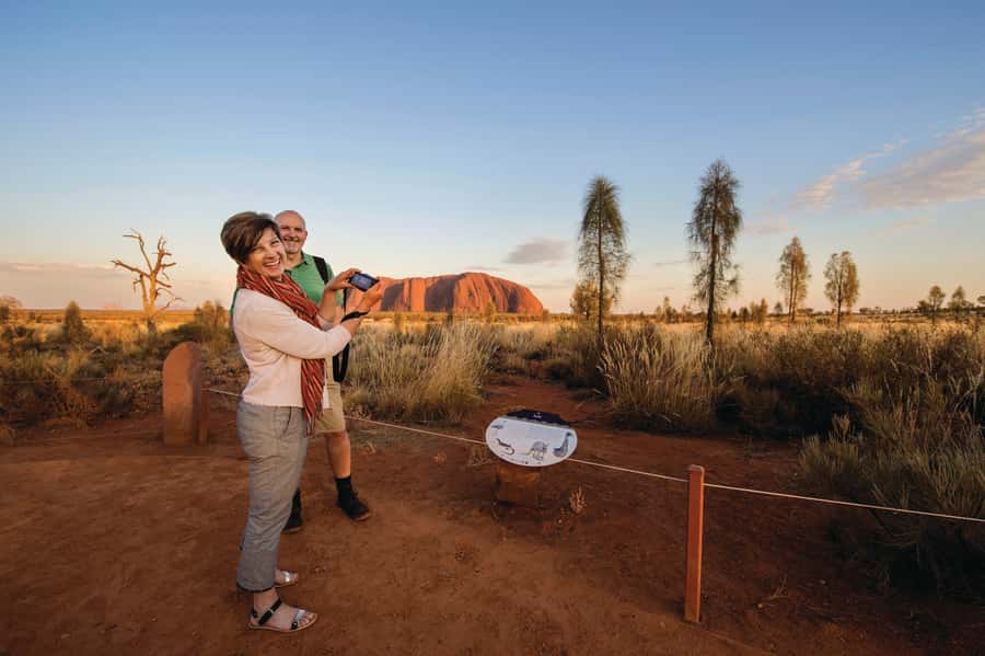 Yulara: Uluru Sunrise and Kata Tjuta Day Trip by Bus - The coach ride from Yulara to the viewing area